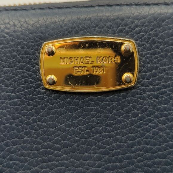 Michael Kors Blue Zip-Around Wallet - Picture 10 of 10